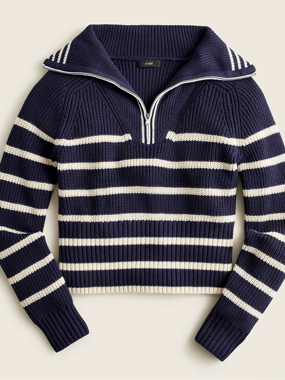 J. CREW Sweater Women’s Medium Cashmere Knit Striped Nautical